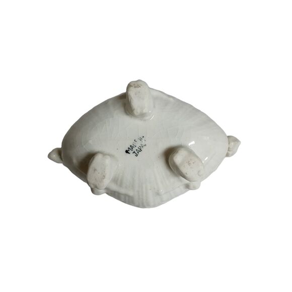 VTG Victorian Cherub Candle Holder White Majolica Pottery Angels Holiday Decor - Picture 13 of 16